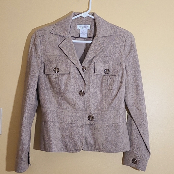 Manteau D'hiver Worthington En Laine Violet - Taille 6 Petite - Parfait Pour L'hiver !